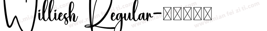 Williesh Regular字体转换
